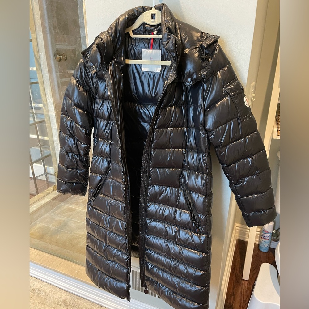 Moncler long puffer coat